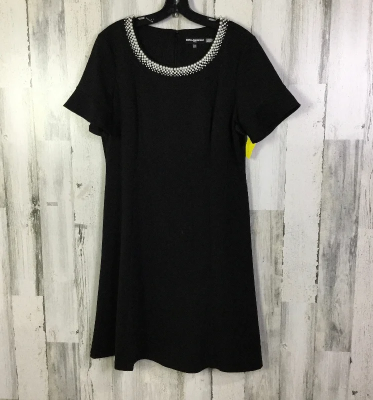 Dress Work By Karl Lagerfeld In Black, Size: L