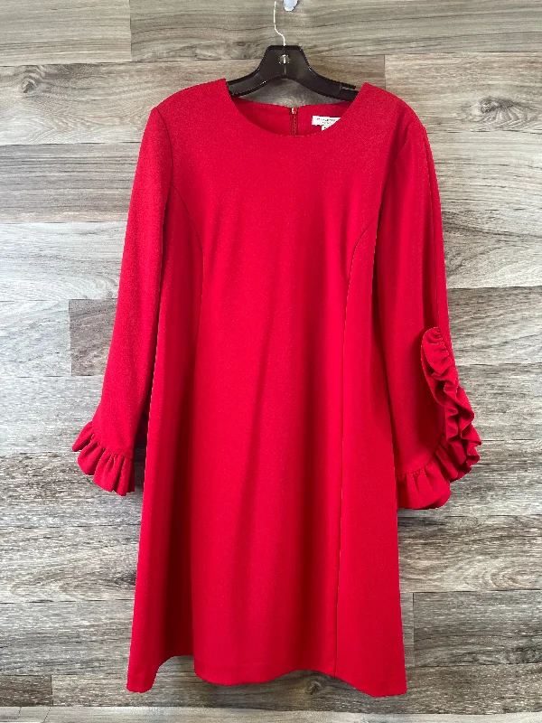 Dress Casual Midi By Katherine Barclay In Red, Size: M