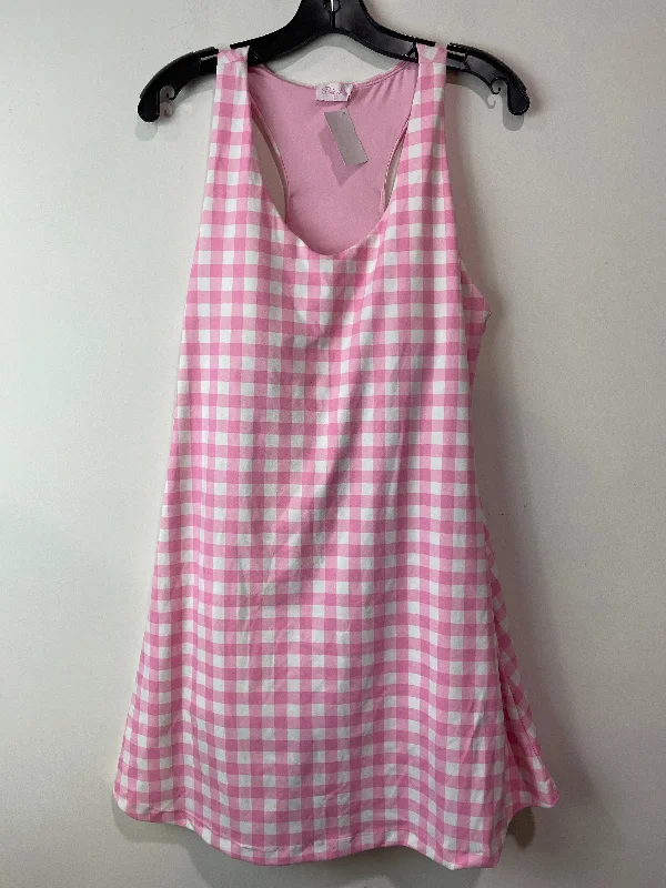 Dress Casual Midi By Pink Lily In Pink, Size: Xl