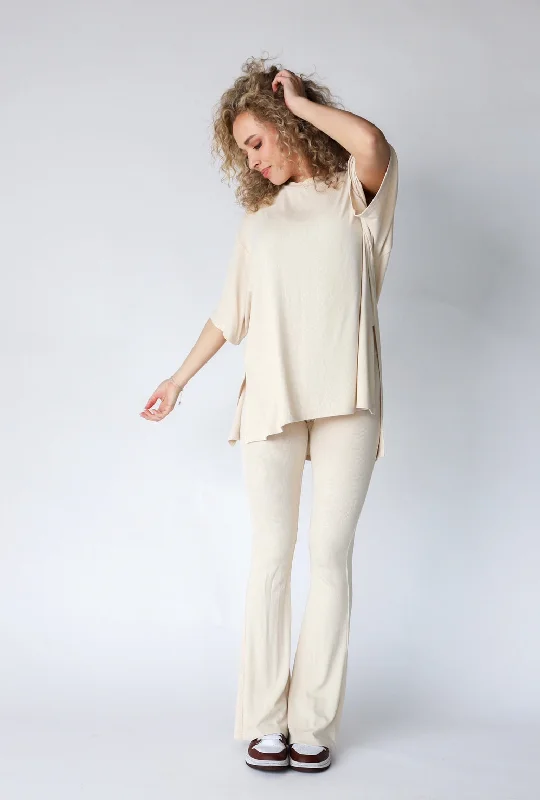 All Weekend Long Pant Set Oatmeal