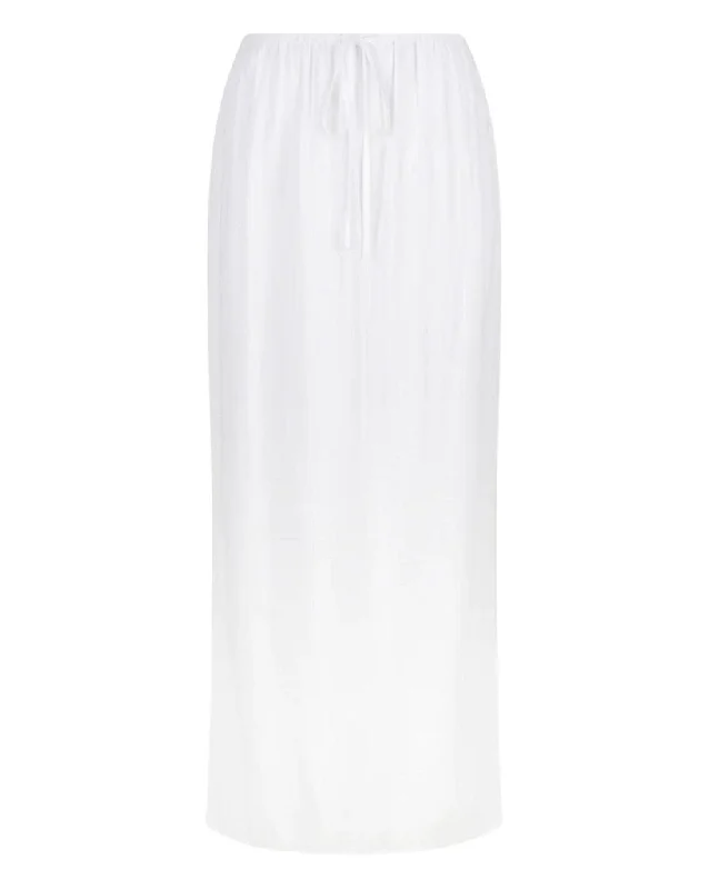 The Tie Midi Skirt