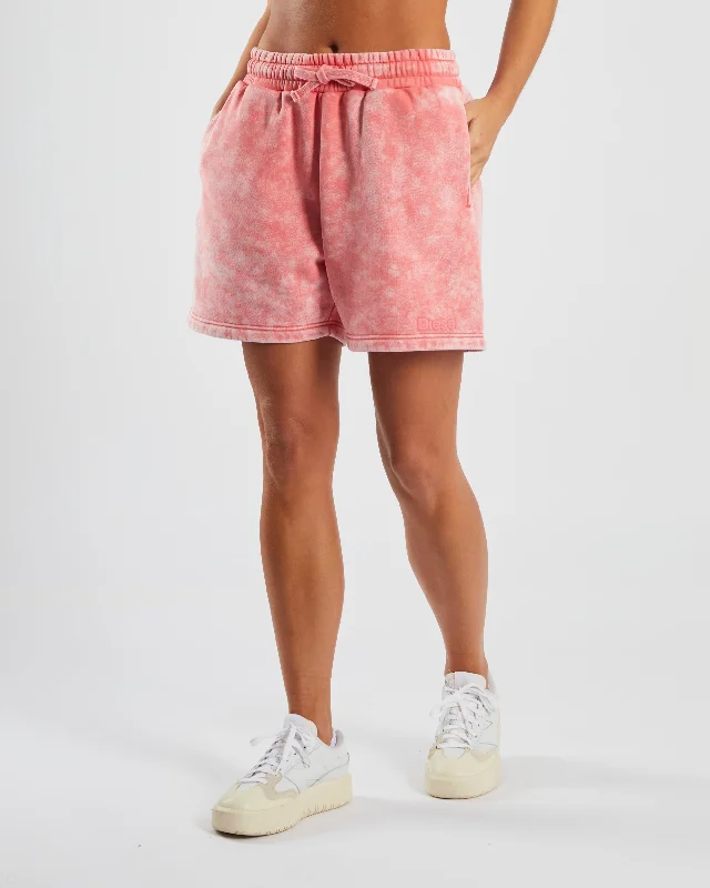 Chambray Short Washed Blush