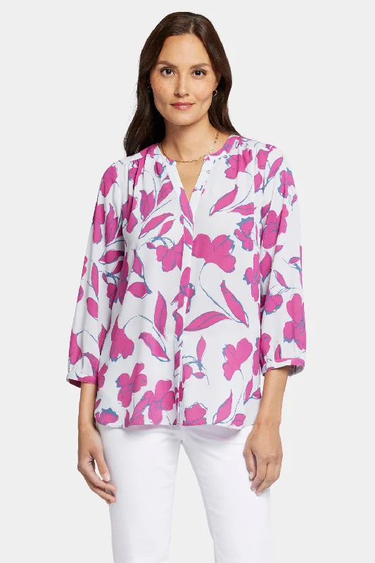 Pintuck Blouse - Ophelia's Orchid