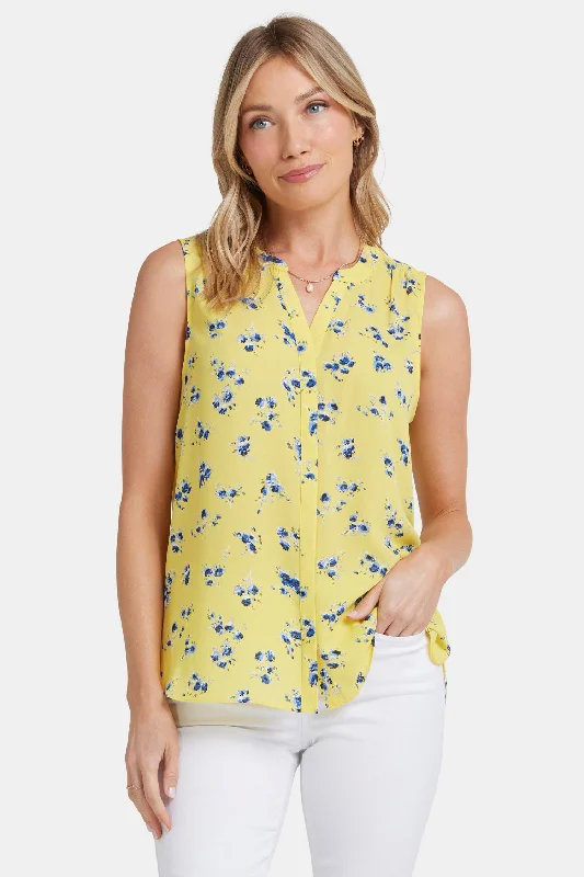 Sleeveless Pintuck Blouse  - Mimosa Park