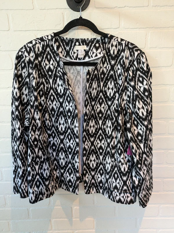 Black & White Blazer Chicos, Size Xl