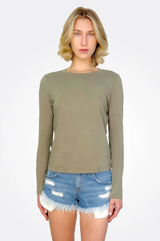 Clarissa Long Sleeve Top - Olive