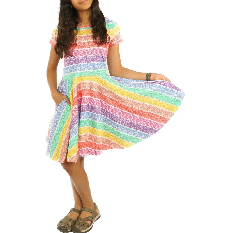 STEAM Rainbow Kids Twirl Dress