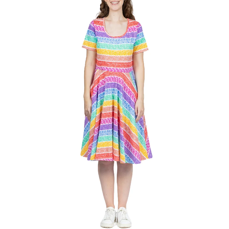 STEAM Rainbow Twirl Dress