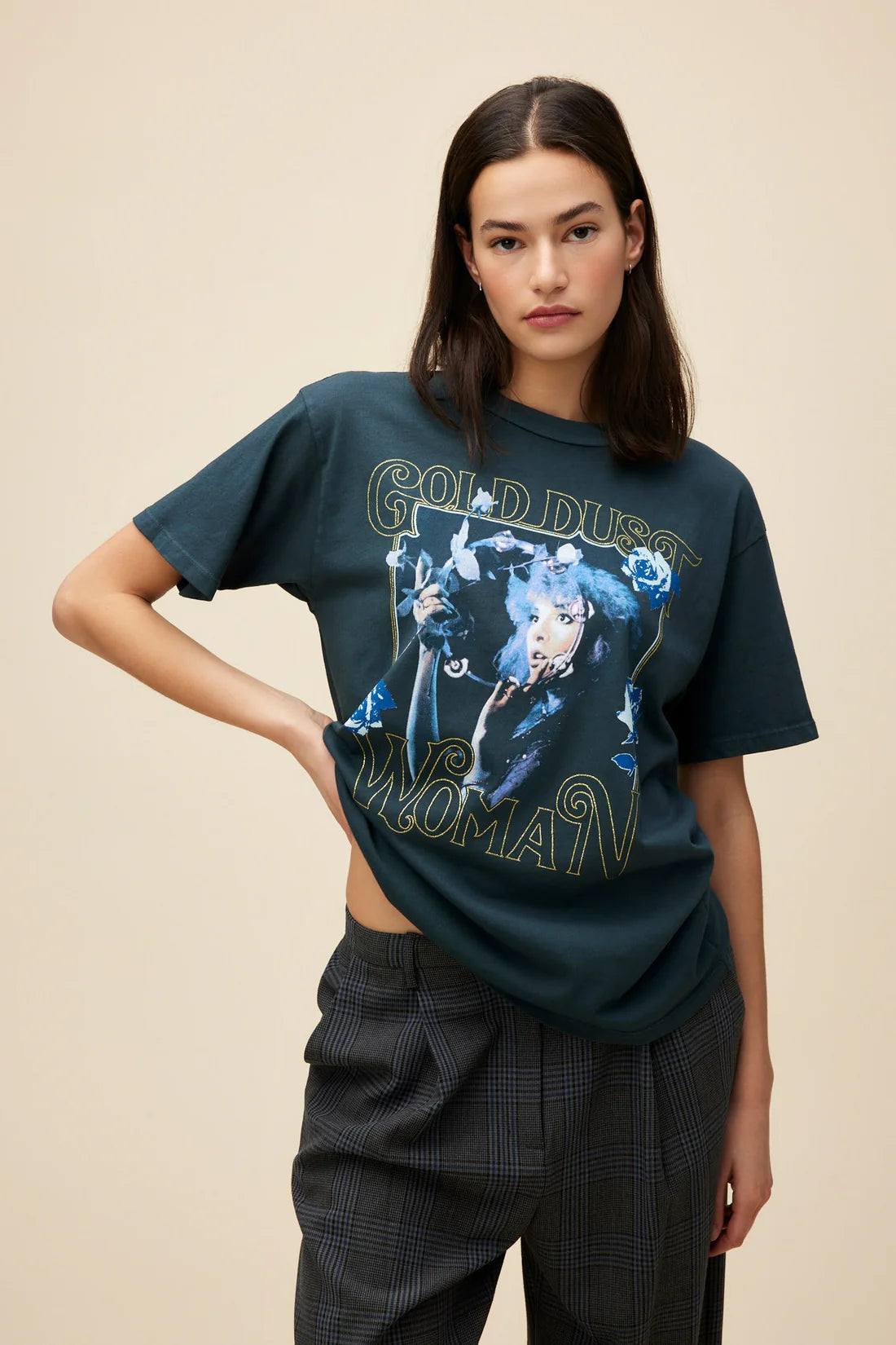 Stevie Nicks Gold Dust Woman Weekend Tee - Vintage Black