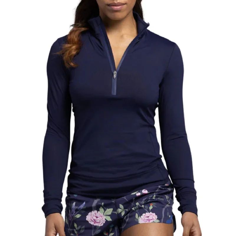 Halley Quarter-Zip Pullover In Midnight Sky