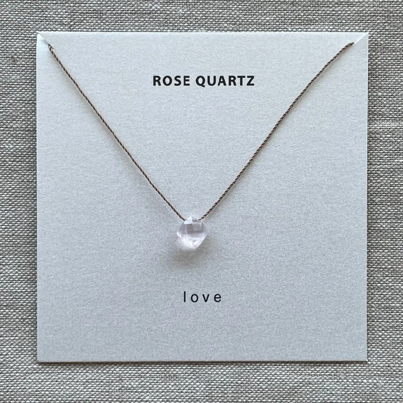 Rose Quartz Necklace - Love