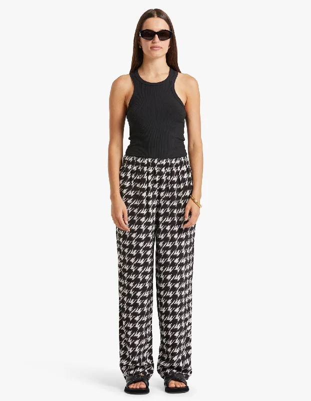 Aiden Pant - Houndstooth Print