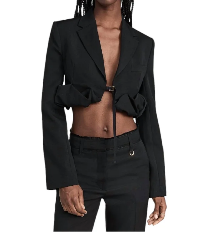 La Veste Croissant Jacket In Black