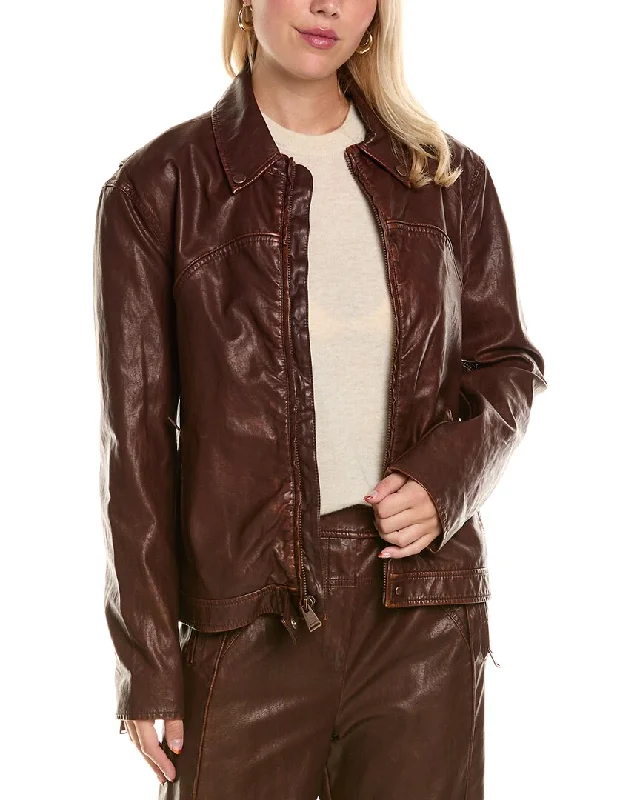 SIMKHAI Gem Moto Jacket